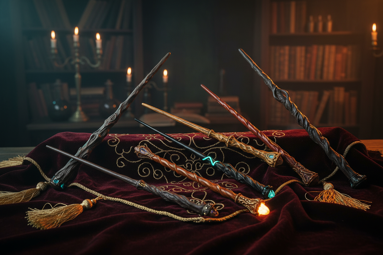 Kolekcja magicznych różdżek